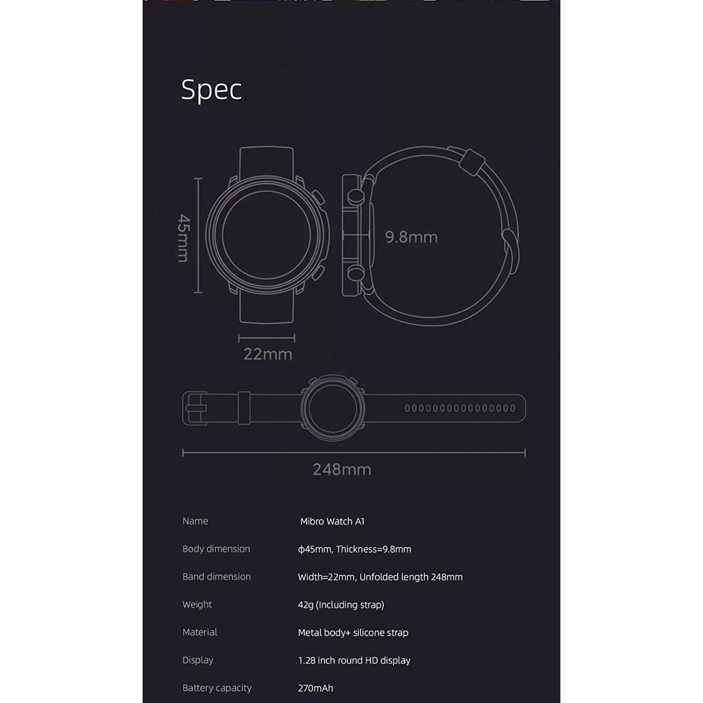 Mibro-smart-watch-A1-tarnish-7