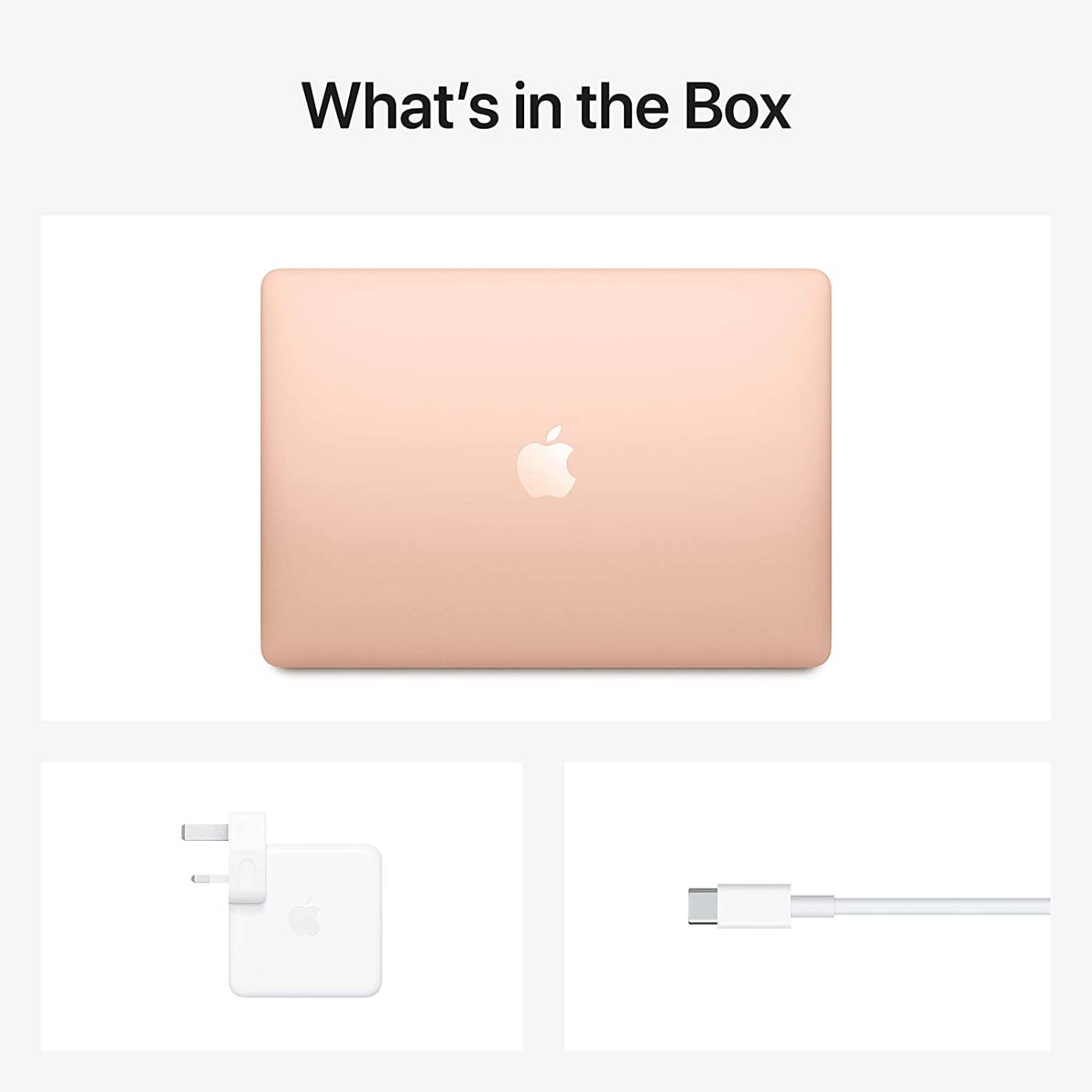 Apple-Macbook M1 chip-Air-laptop-gold-2