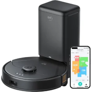 Eufy Clean X8 Pro Robot Vacuum Cleaner with Mop and Self-Empty Station - Black
